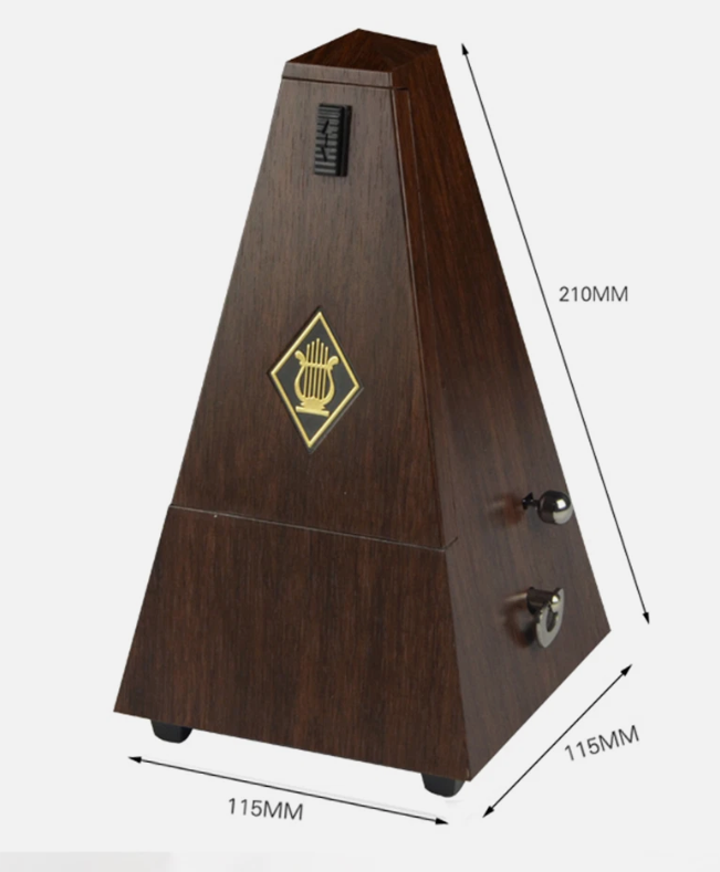 Vintage style Mechanical Metronome Musical Tempo Timer for Piano Guitar Bass