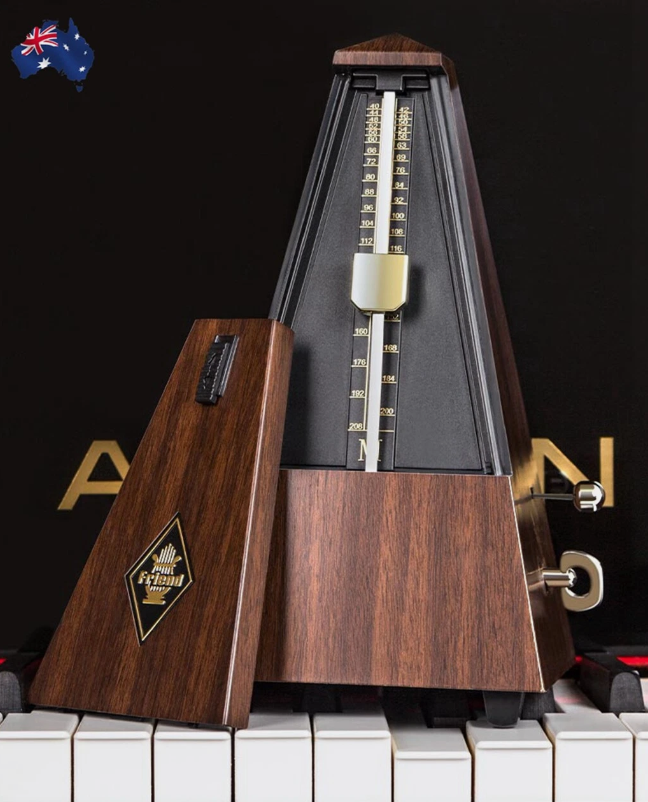 Vintage style Mechanical Metronome Musical Tempo Timer for Piano Guitar Bass
