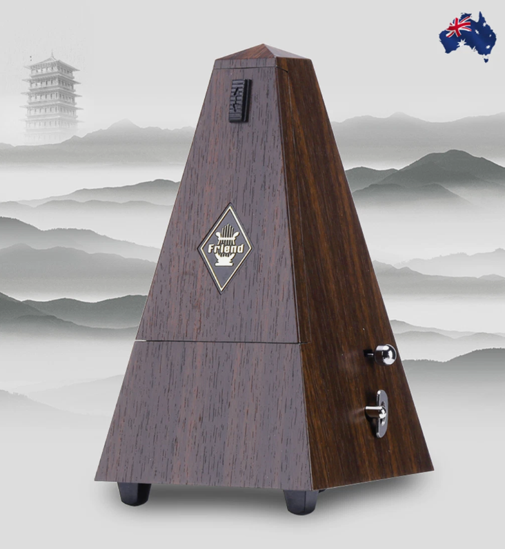 Vintage style Mechanical Metronome Musical Tempo Timer for Piano Guitar Bass