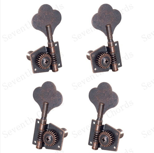 4pcs Electric Bass Guitar Tuners Tuning Pegs Keys Machine Heads Vintage copperAU