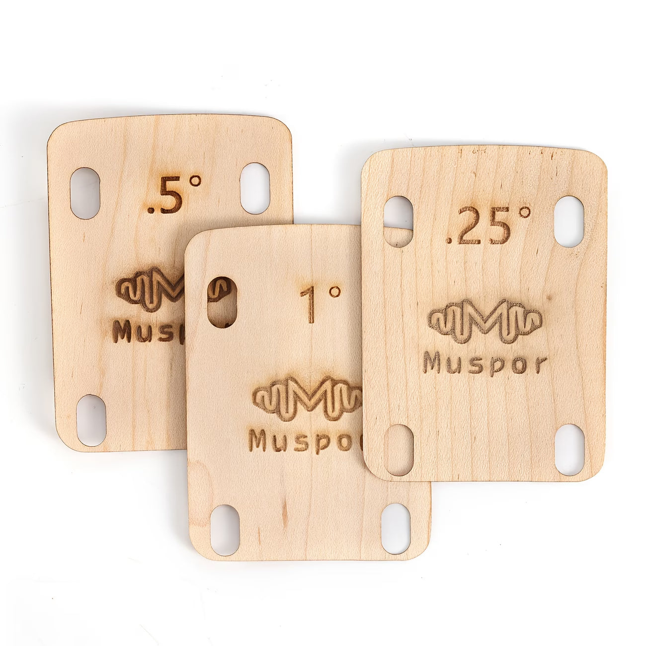 Guitar Neck Wood Shims Set0.25° 0.5° 1° Guitar Bass Neck Angle Adjustment Repair
