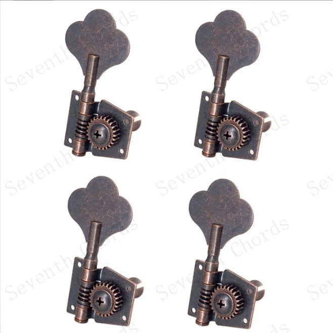4pcs Electric Bass Guitar Tuners Tuning Pegs Keys Machine Heads Vintage copperAU