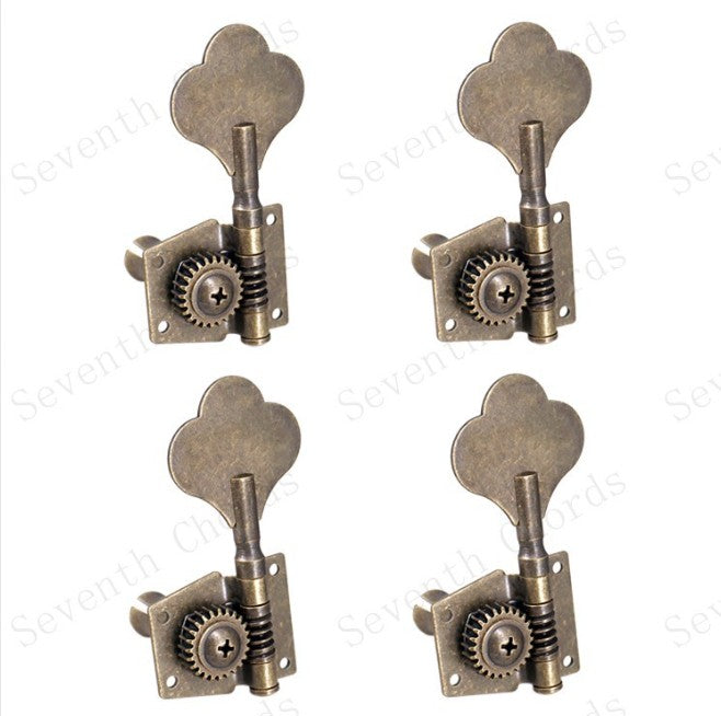4pcs Electric Bass Guitar Tuners Tuning Pegs Keys Machine Heads Vintage copperAU