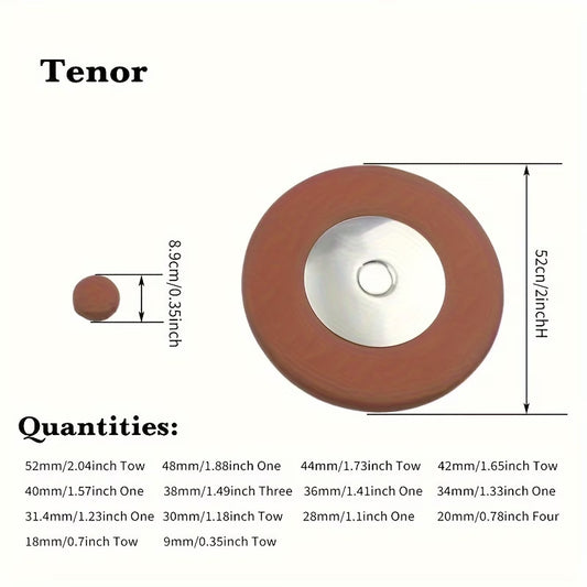 25pcs Tenor Saxophone Leather Pads Replacements Part Sax Performances Accessory