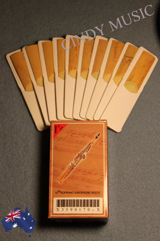 Soprano Saxophone reeds bB Bamboo Reeds 10piece Strength2.5 Wind Instrument AU
