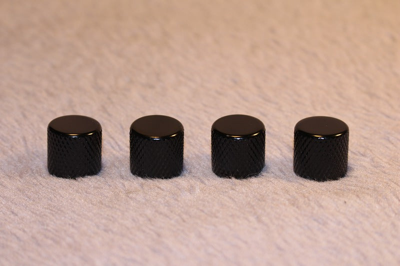 Metal Flat Guitar Knobs Volume Tone Control Tele Bass Metric Split Shaft Pot AU