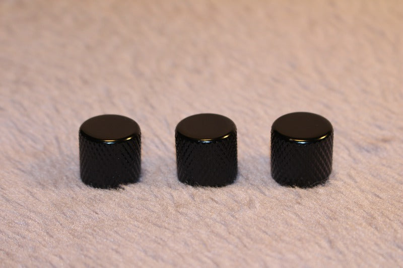 Metal Flat Guitar Knobs Volume Tone Control Tele Bass Metric Split Shaft Pot AU