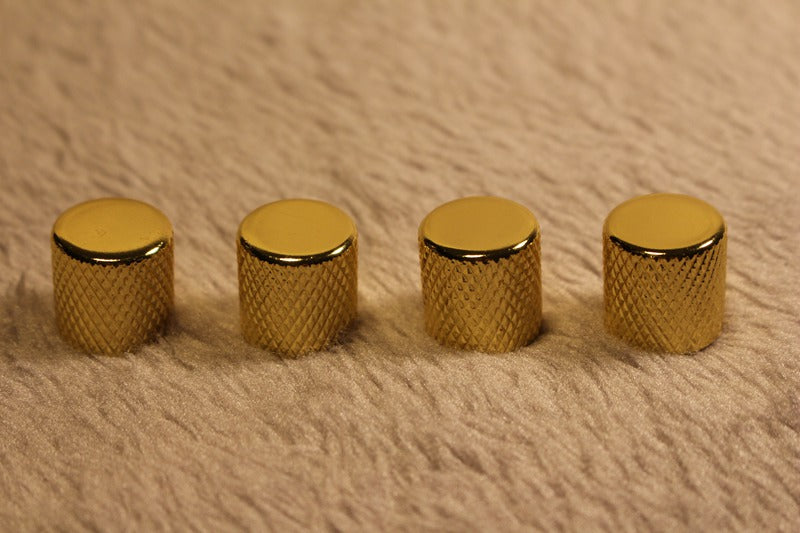 Metal Flat Guitar Knobs Volume Tone Control Tele Bass Metric Split Shaft Pot AU