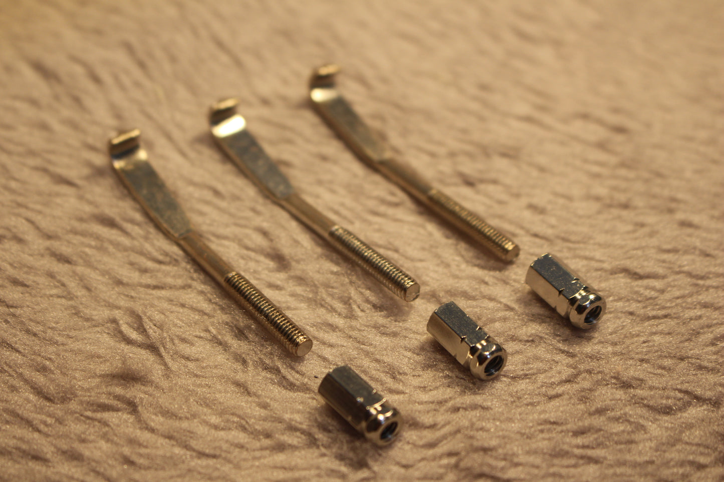 3pcs Metal Banjo Bracket Hooks Nuts Set Adjustable Tension Rods Guitar Accessories