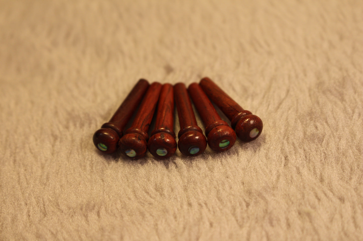 Cocobolo wood Guitar String Nails Pins 3.0mm abalone shell Guitar Accessories