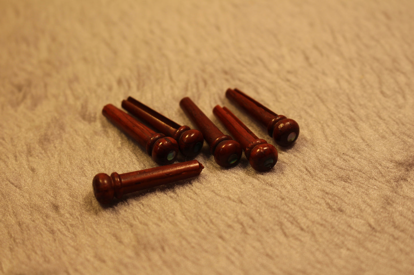 Cocobolo wood Guitar String Nails Pins 3.0mm abalone shell Guitar Accessories