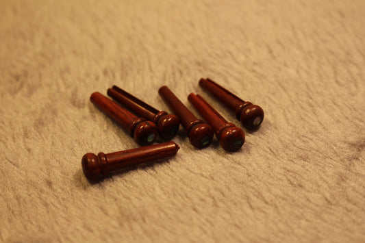 Cocobolo wood Guitar String Nails Pins 3.0mm abalone shell Guitar Accessories