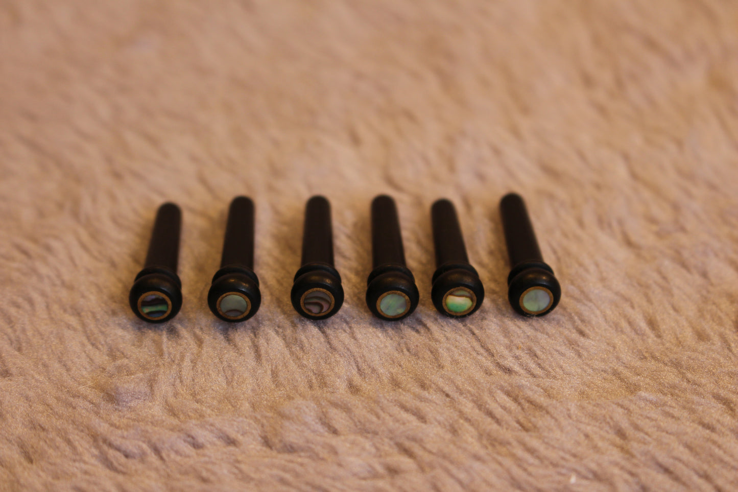 Ebony wood Guitar String Nails Pins 3.0mm abalone shell Guitar Accessories AU