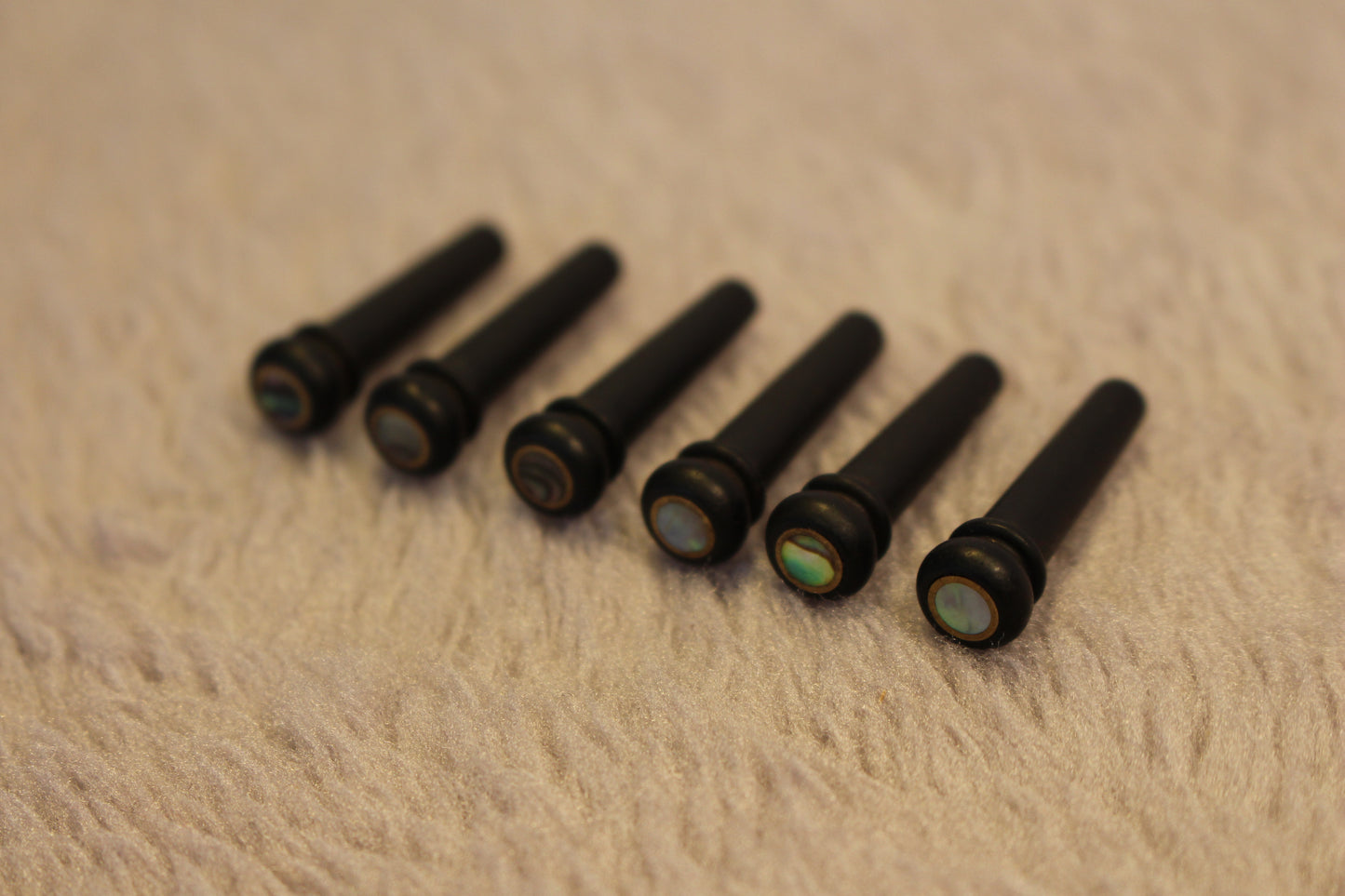 Ebony wood Guitar String Nails Pins 3.0mm abalone shell Guitar Accessories AU