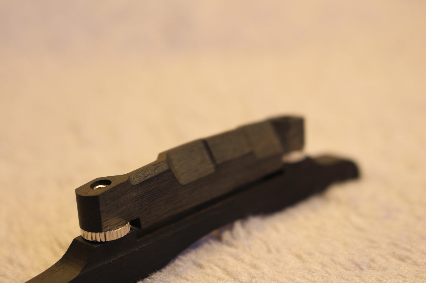 Ebony Mandolin Bridge Adjustable Compensated Strings Repair Instrument Accessory