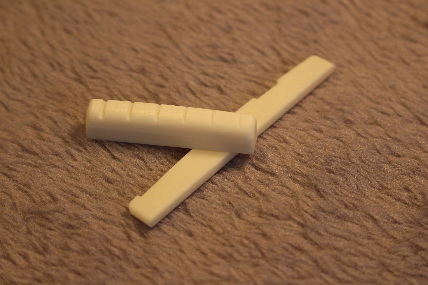 6 Strings Left handed Bone Acoustic folk Guitar Bridge Saddle Nut Accessories AU