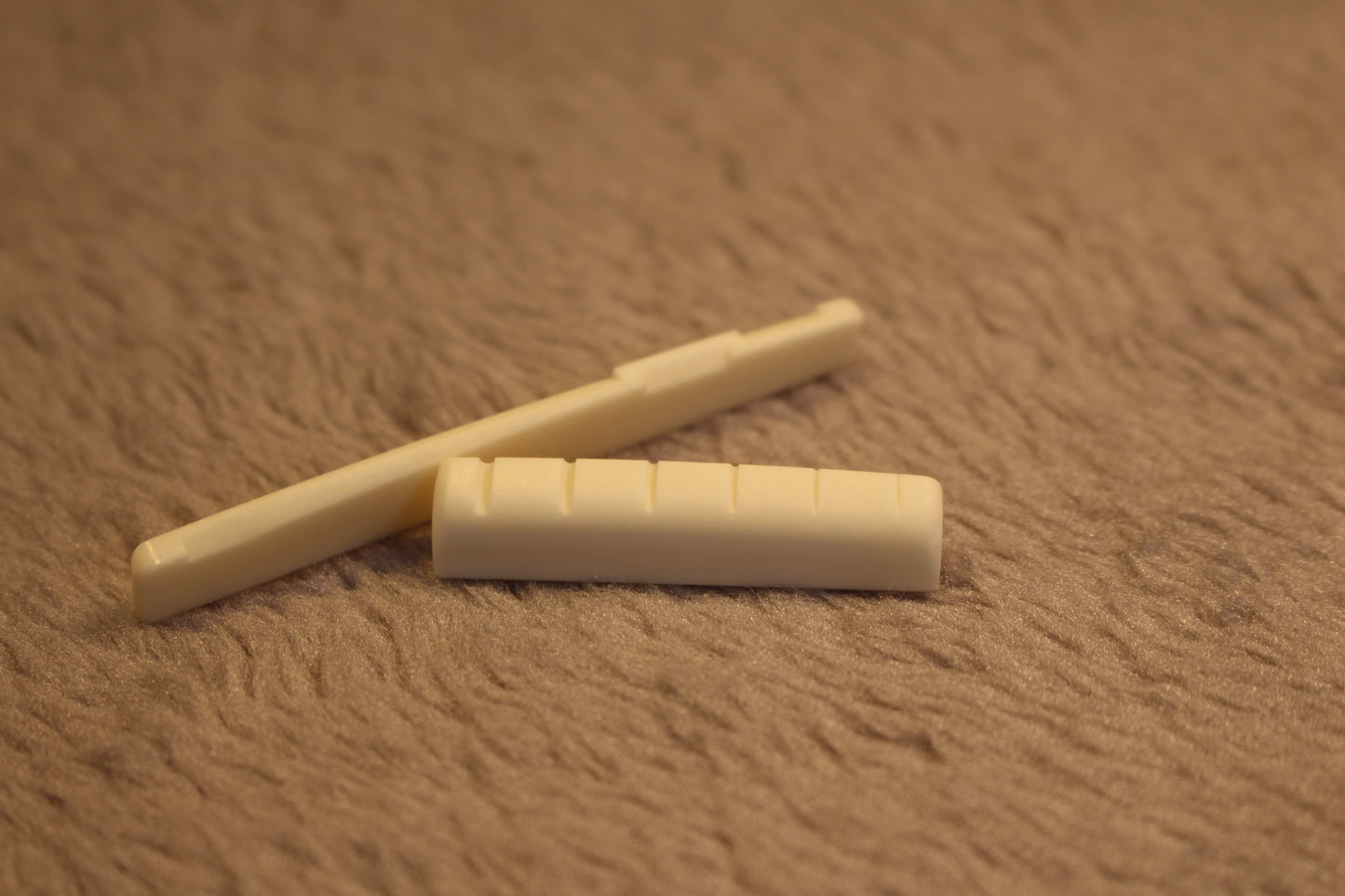 6 Strings Left handed Bone Acoustic folk Guitar Bridge Saddle Nut Accessories AU