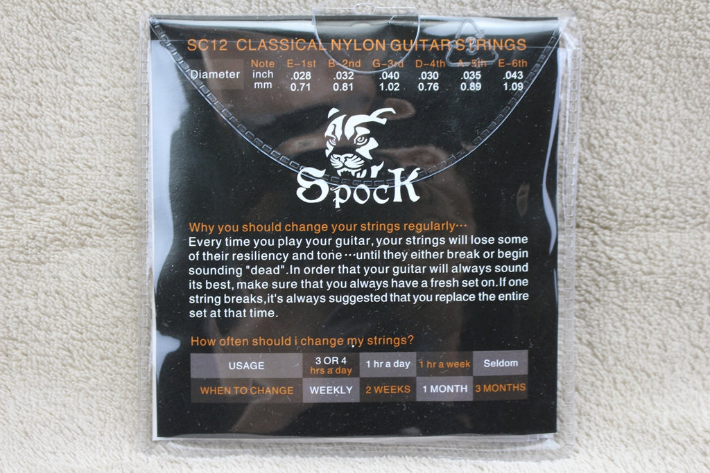 1SET Normal Tension SPOCK CLASSICAL NYLON GUITAR STRINGS Copper Alloy Wound Core