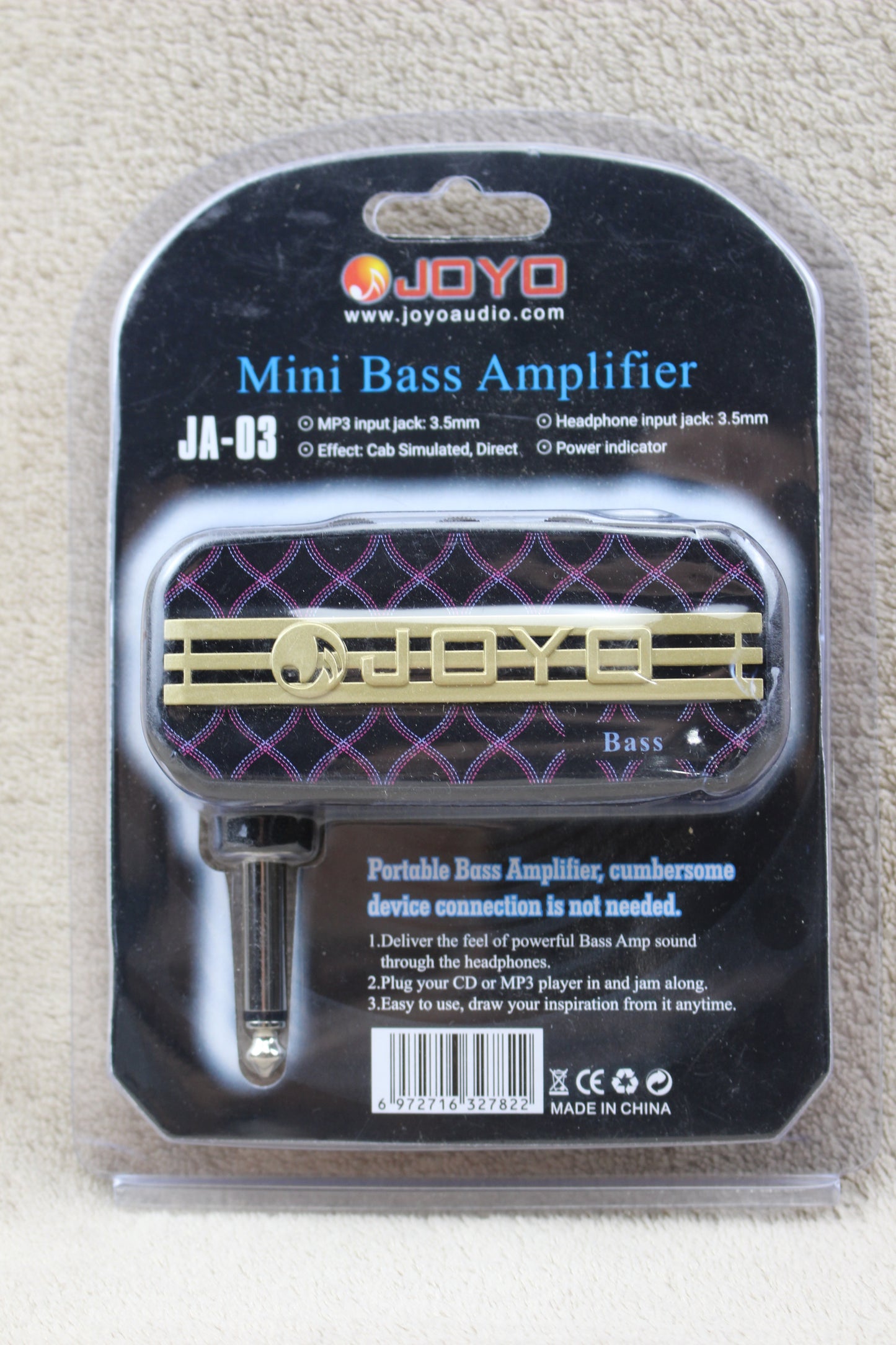 JOYO BASS Guitar Amplifier 3.5mm Jack Headphone MP3 Mini AMP Bassist Aux in