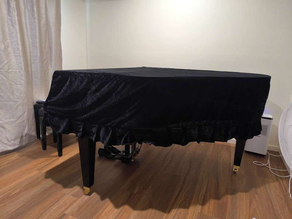 Thicken Velvet Grand Piano Cover Pleuche Bordered Dust Full Protective Cover AU