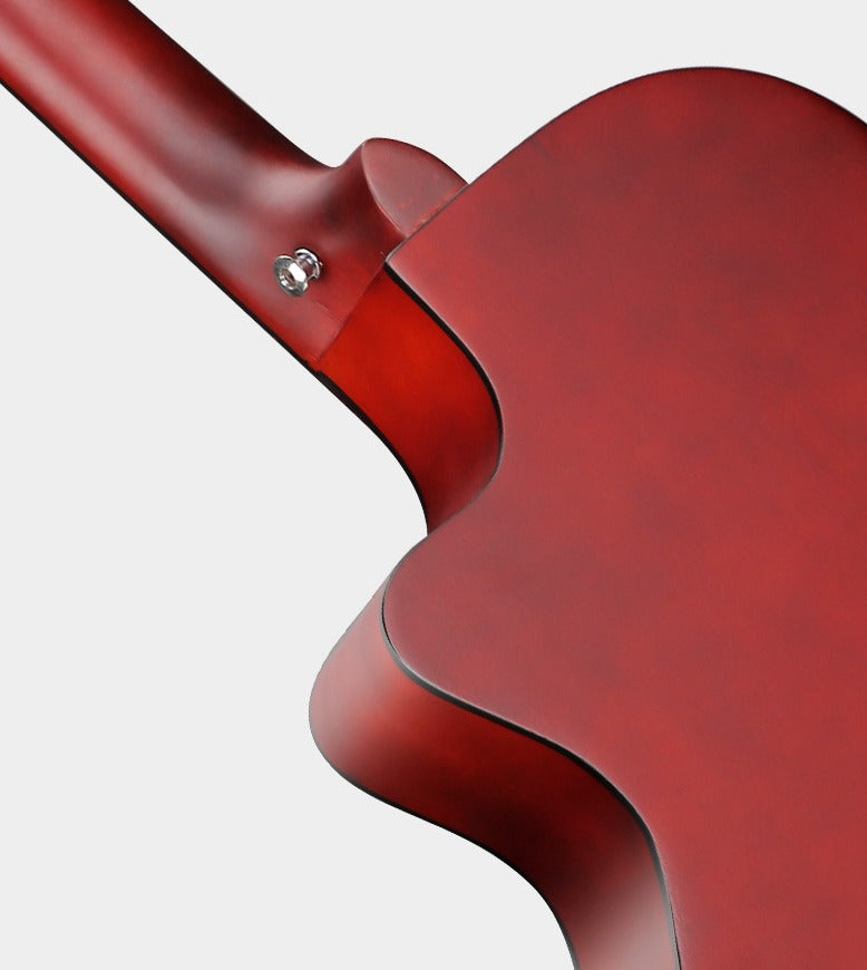 38” Inch D-Style Entry-Level Full-Size Wooden Folk Acoustic Guitar Cutaway AU