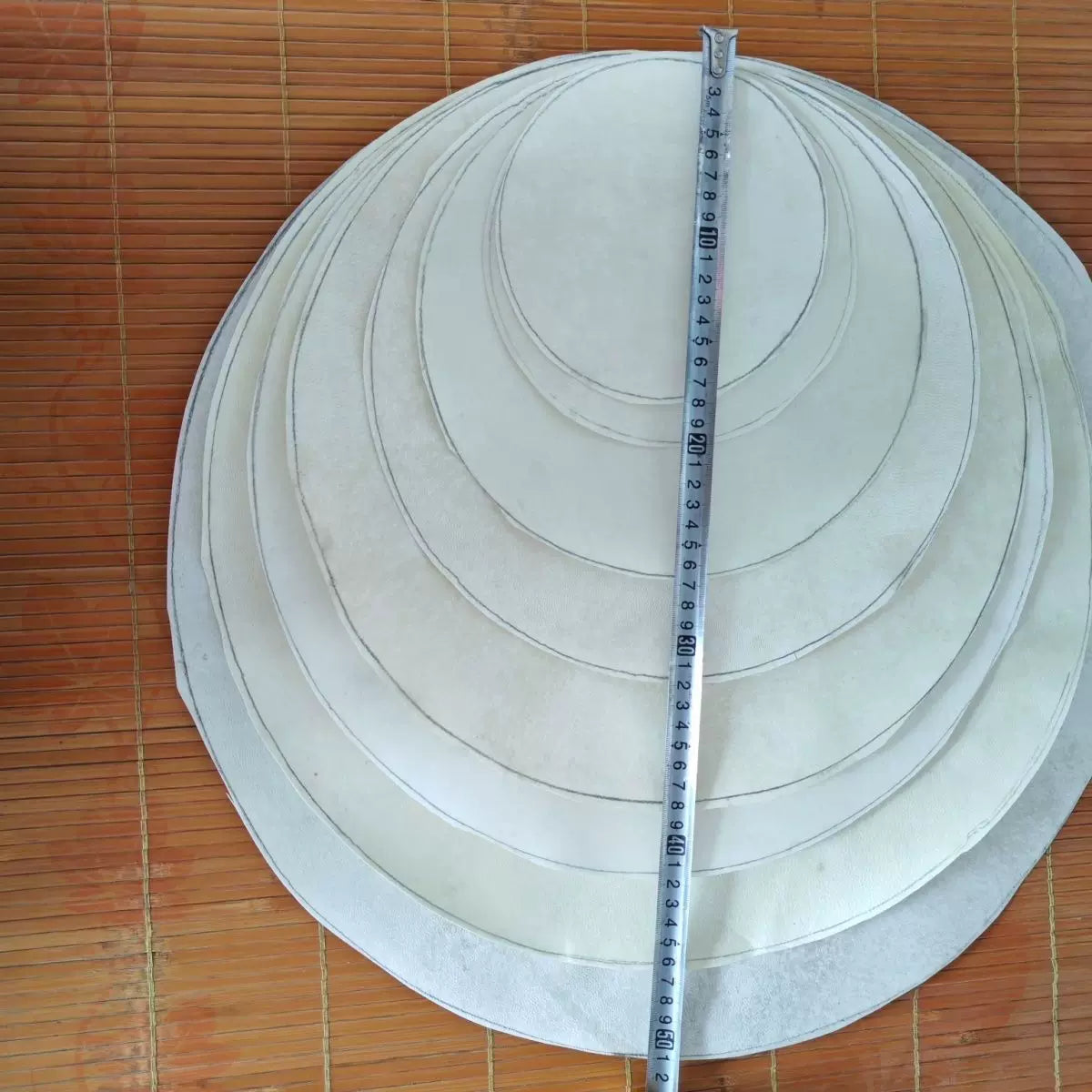 Genuine Goat Skin Drum Head DIY Replacement 14/20/30/40/50cm Bongo Shamanic Drum