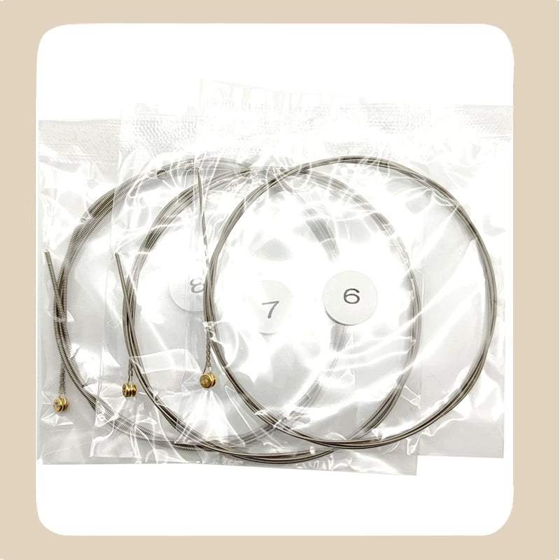 8 String Hawaiian Lap Steel Guitar Strings Nickel Wound Anti Rust Strings Set