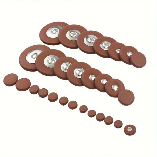 28pcs Soprano Saxophone Leather Pads Replacements Part Performances Accessory