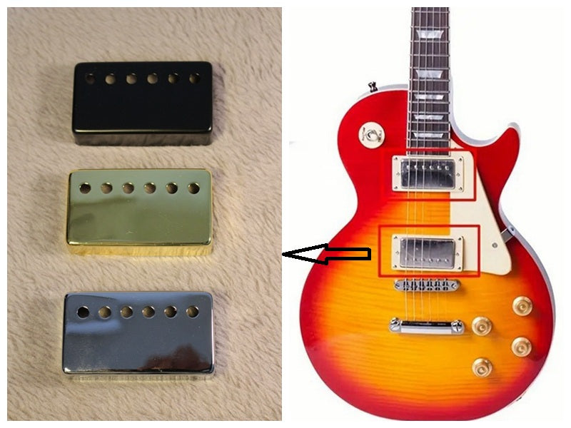50/52mm LP Humbucker Electric Guitar Pickup Covers Dust Gibson Les Paul Metal AU