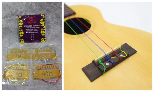 Spock Ukulele Strings Set Nylon Colorful Warm tone Nylon Strings Guitar NEW