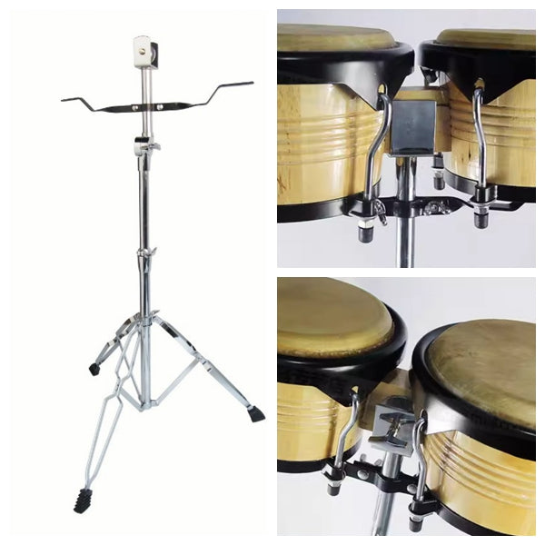 Bongo Stand Heavy Double BRACED MEMORY LOCK PADDED SUPPORT ARM height 80-105cm