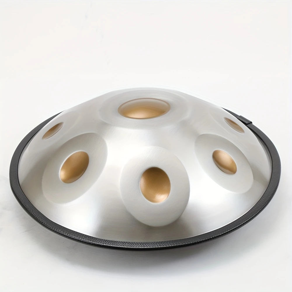 Travel version Classic golden eyes 18" 9 Note Handpan 440Hz in G Yoga Meditation