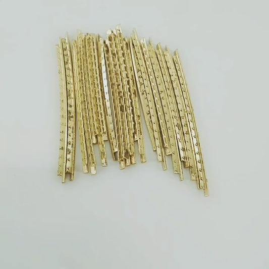 19pcs Brass Classical Guitar Fret Banjo Ukulele Mandolin Luthier Repair Accessor
