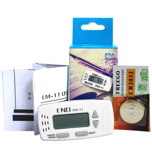 ENO EM-11 Clip-on Tone Generator and Metronome 2-in-1 for Guitar Bass Violin