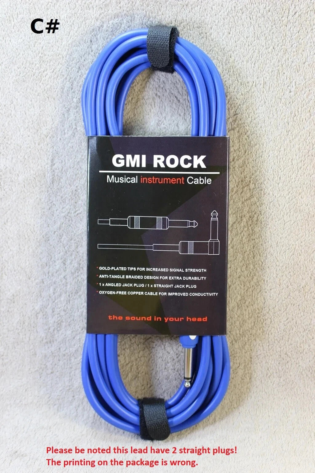 3M5M10M Guitar Lead Instrument Amp Cable Noiseless Audio Cable 2xStraight plug