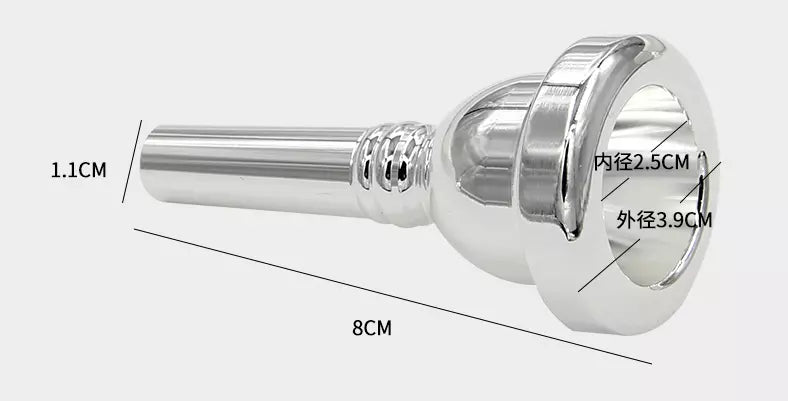 Trombone Mouthpiece 6 1/2AL Enhanced Sound Quality Comfortable Play 11mm Socket