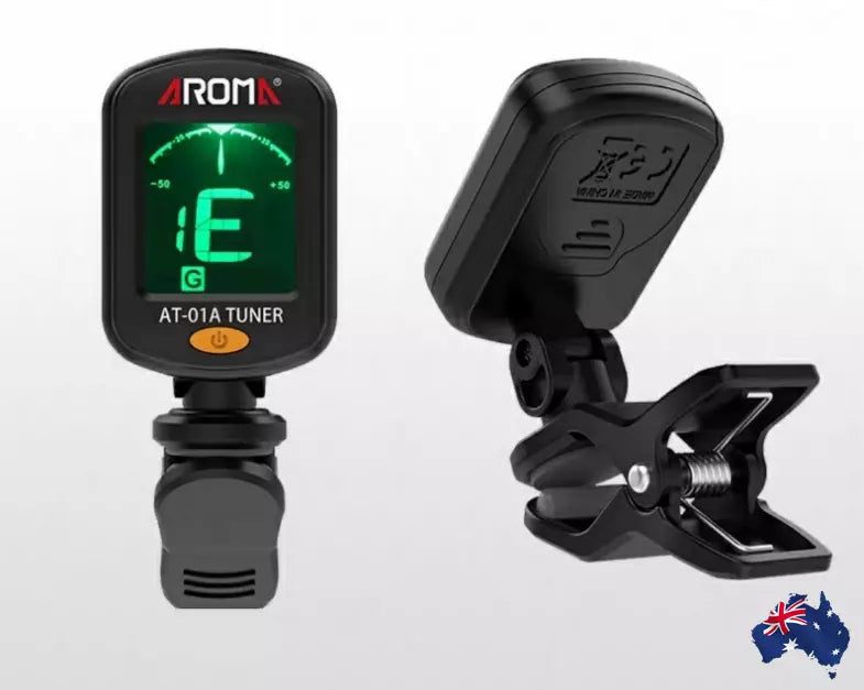 Digital Tuner Clip On Bass Guitar Violin ukulele LCD Battery Multifunction Tuner