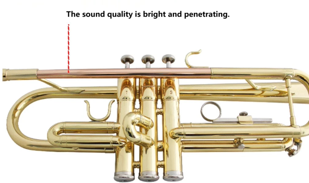 NEW TRUMPET Bb GOLD WITH CASE SCHOOL STUDENT BEST QUALITY Brass instruments AU