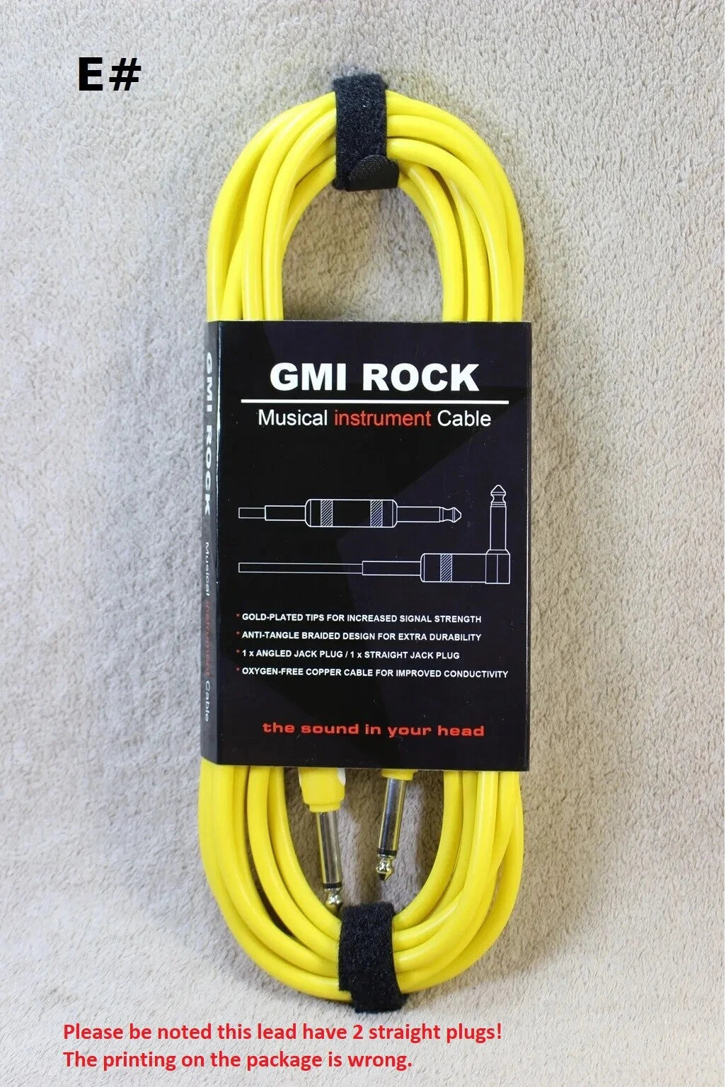 3M5M10M Guitar Lead Instrument Amp Cable Noiseless Audio Cable 2xStraight plug