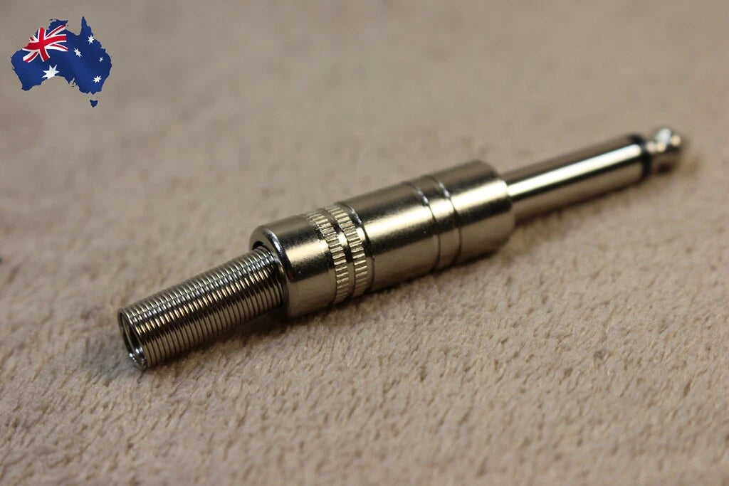 2PCS GUITAR CABLE CONNECTOR/GUITAR METAL PLUG CONNECTOR FOR "JACKS