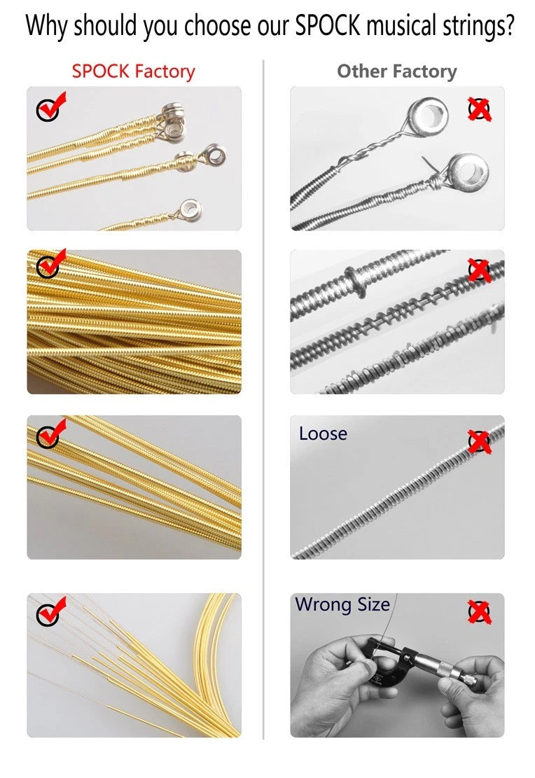 09-42 Colourful Electric Guitar Strings Nickel plated Outer Material Ultra-light