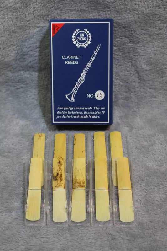 Clarinet Reeds bB 10piece Strength1.5Traditional Better Sound Wind Instrument AU