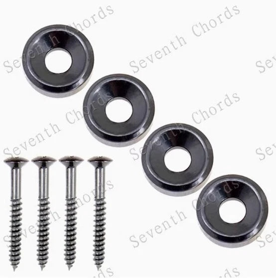 1Pc/4Pcs Electric Guitar Bass Neck Mounting Ferrules Screws Guitar Bass Parts AU