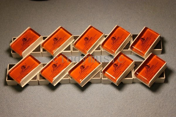 10PCS NaturaRosin to suit all bow types Violin Viola Cello Amber minimal residue