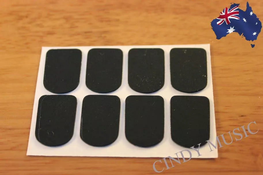 8pcs Silicone Soprano Saxophone Clarinet Mouthpiece Pads Vibration Black AU