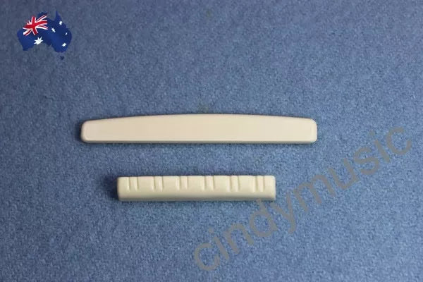 12 Strings Acoustic Guitar Bridge Saddle and Nut Guita Parts Easy