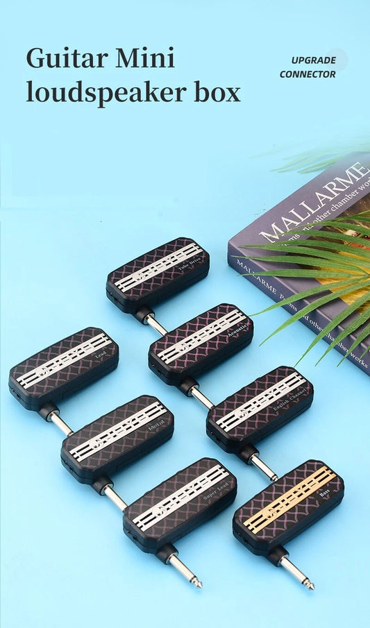 Guitar Amplifier 3.5mm Jack Headphone MP3 Mini AMP 6 tones to choose from