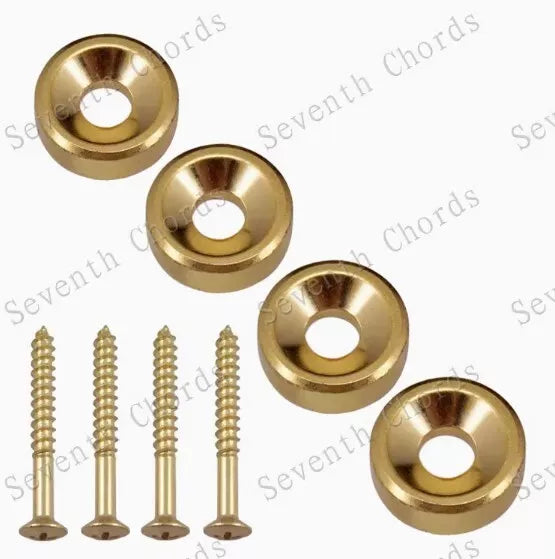 1Pc/4Pcs Electric Guitar Bass Neck Mounting Ferrules Screws Guitar Bass Parts AU