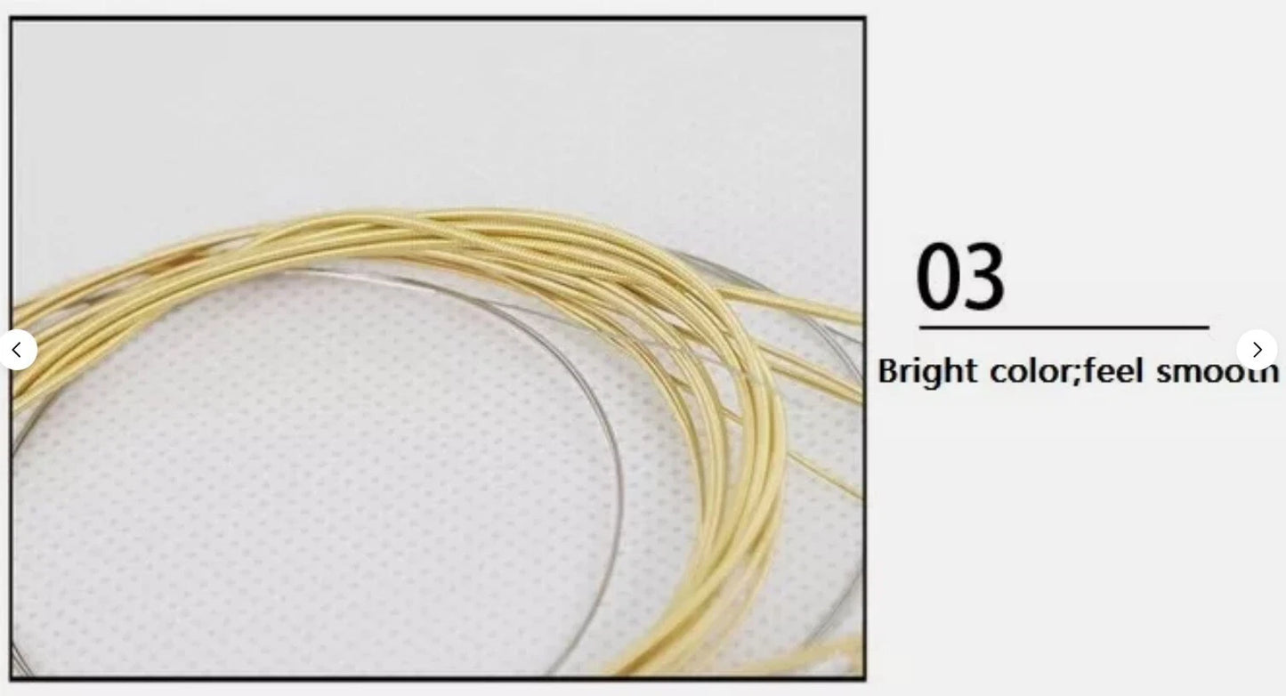 2 SET CAYE AW635 Phosphor Bronze Custom Light Acoustic Guitar Strings 12/54