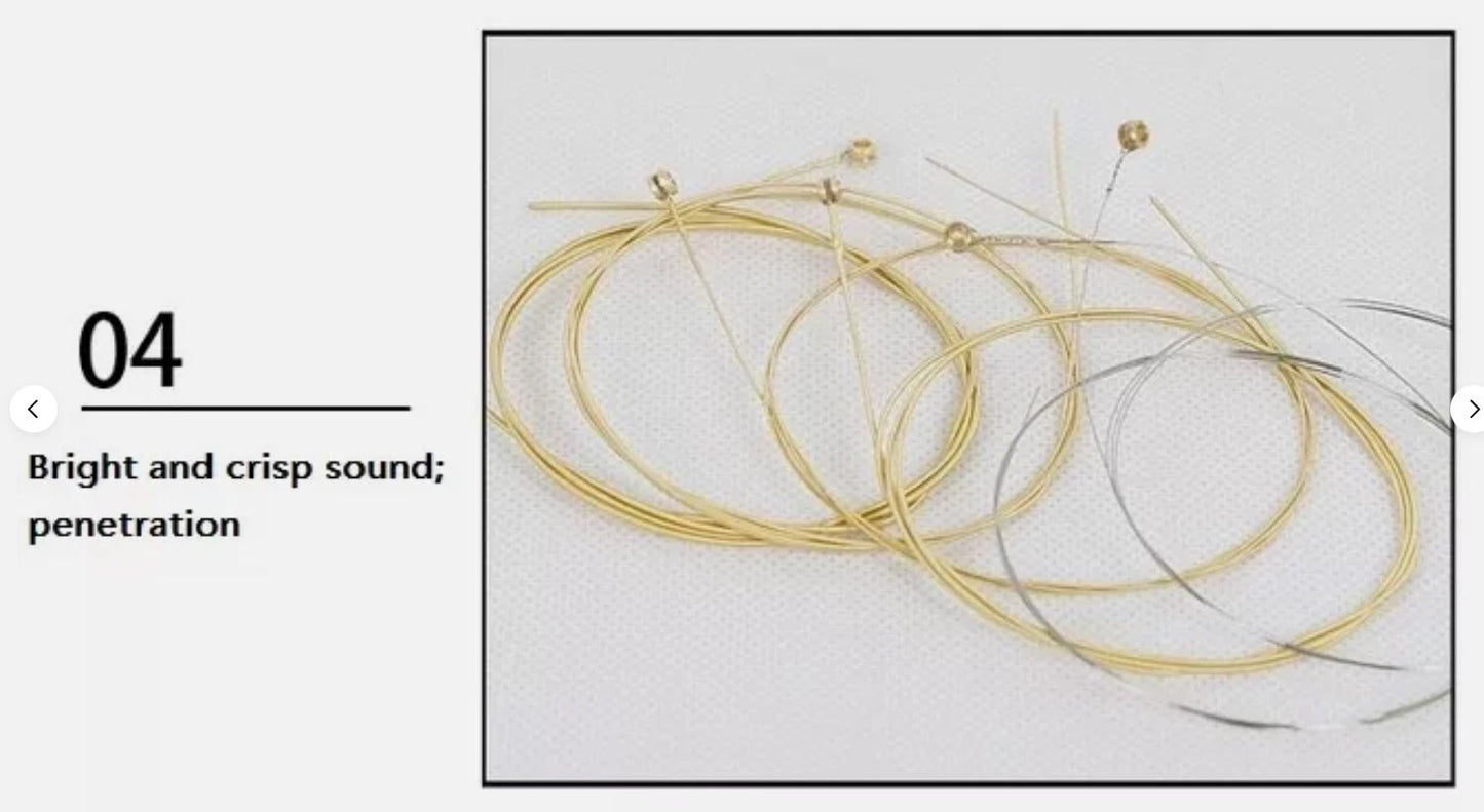 2 SET CAYE AW635 Phosphor Bronze Custom Light Acoustic Guitar Strings 12/54